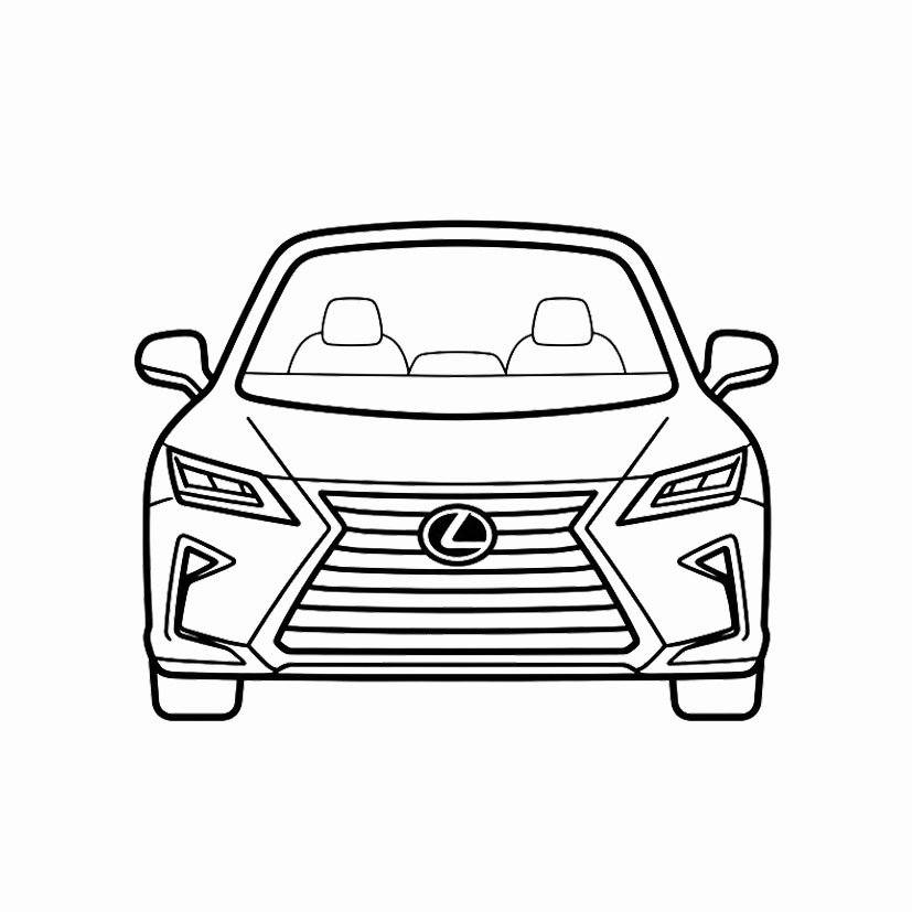 Белый Lexus RX